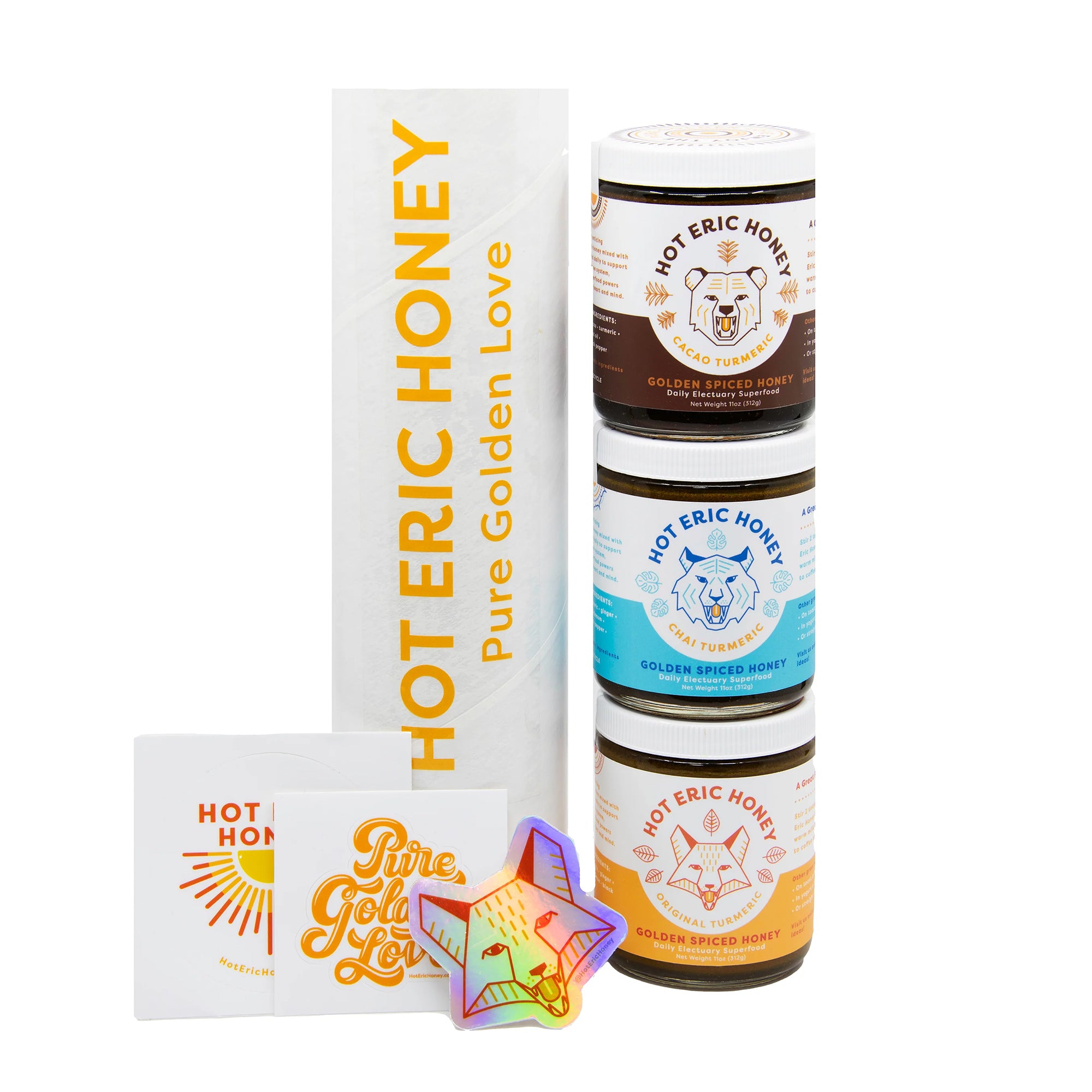 The Golden Honey Gift Tube - 3 Flavor Set